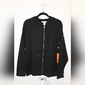 Adrienne Vittadini black zip up